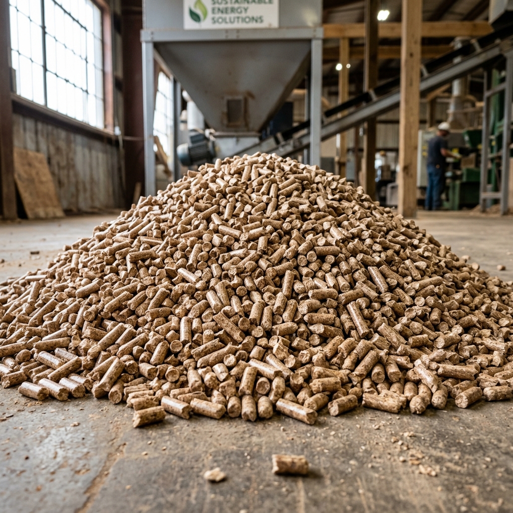 Palm Waste Pellets and Briquettes